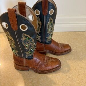 Leather Cowgirl Boots Double H (like new)
